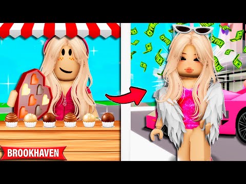 A MENINA que VENDIA BOMBOM FICOU RICA | Historinhas Brookhaven Roblox | Bibi e Lud