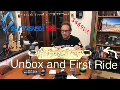 Verreal RS Dual Belt 3,000w - Unbox and First Ride - Andrew Penman EBoard Reviews - Vlog No. 1