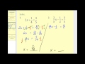 Solving Equations with Fractions