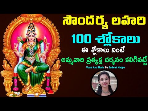 సౌందర్య లహరి శ్లోకాలు | Soundarya Lahari Slokas in Telugu | Sadwini Koppa | @TvnxtDevotional