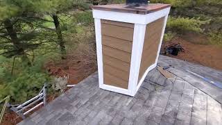 Chimney Siding Replacement- Lowe Company Contracting LLC #wisconsin #homeimprovement