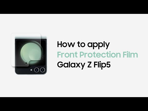 Galaxy Z Flip5: How to apply Front Protection Film | Samsung​