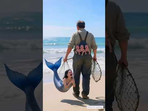 old man save the fish 🐠 #aifish #oldman #hindistory #shorts