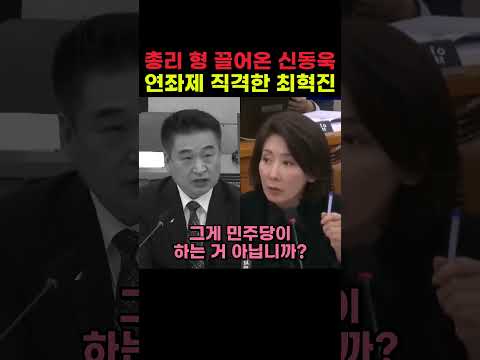 총리 <strong>형</strong> 끌어온 신동욱 연좌제 직격한 최혁진