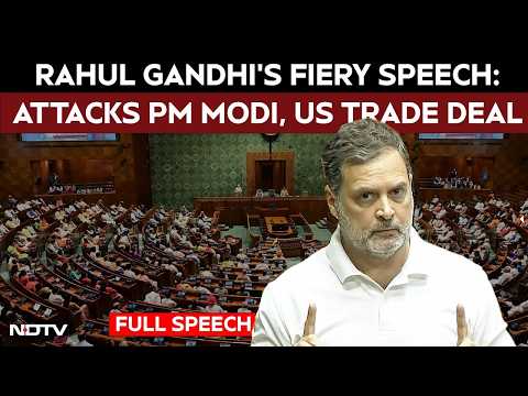 Rahul Gandhi Speech Today  | Rahul Gandhi's 'Talk Like Equals' Swipe Over US Trade Deal