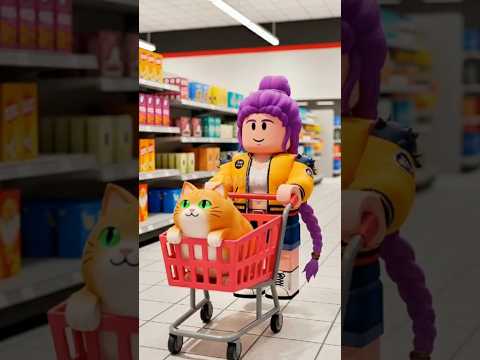 POV: Rumi Takes Her Cat to the Mall #demonhunters #rumi  #roblox #robloxshorts