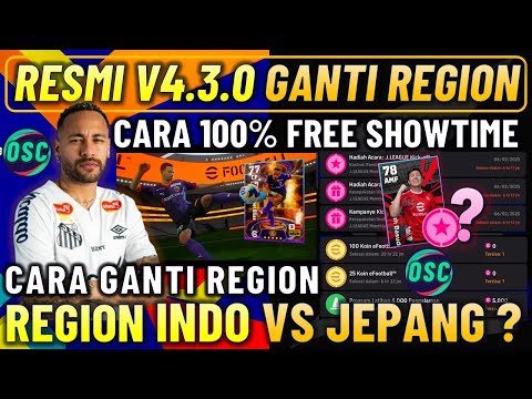 RESMI V4.3.0 BISA GANTI REGION !? CARA DAPAT 100% SHOWTIME & PERBANDINGAN REGION INDONESIA VS JEPANG