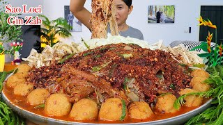 กินขนมจีนน้ำยาป่าเผ็ดๆ ‼️ขนมจีนเหนียวนุ่ม ชะอมแซ่บๆจ้า