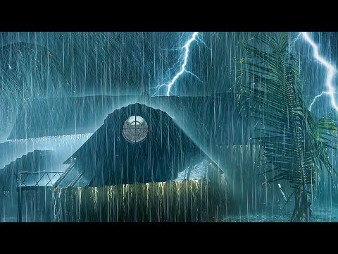Eliminate Insomnia In 3 Minutes With Heavy Rainstorm On Tin Roof & Mighty Thunder Sounds At Night