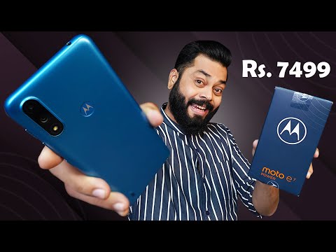 (HINDI) Moto e7 Power Unboxing And First Impressions ⚡ 5000mAh, 4GB RAM, Helio G25 & More