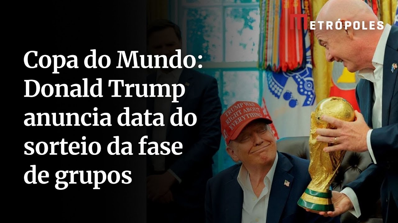 Trump anuncia sorteio da Copa do Mundo para o dia 5 de dezembro em Washington