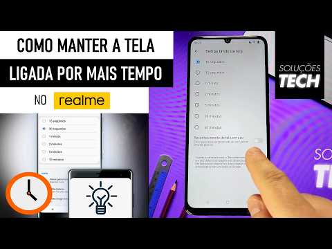 Como Manter a TELA LIGADA por mais TEMPO no REALME (ATUALIZADO)