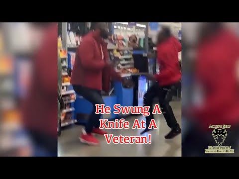 Military Veteran Stops Knife-Wielding Man In Walmart