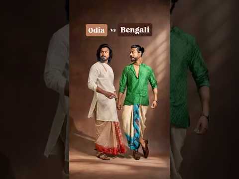 Odia or Bengali? Dhotis with Mom’s Saree 🤩 #saree #dhoti #drape