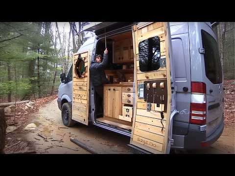 Man Builds DIY Space Saving CAMPERVAN | Start to Finish by @cottagecampers