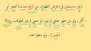 Fathul Mu'in 18 (Air bekas bersuci)