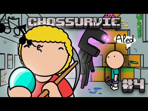 Bloqué en SURVIE MINECRAFT avec son POTE #4 (animation)