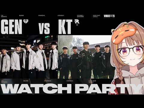 Worlds 2025 - GEN vs KT - Knockout Stage - Semifinals 公式ウォッチパーティー!【 ぶいすぽっ! / 千燈ゆうひ 】
