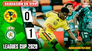 🔴 America vs Leon EN VIVO Leagues Cup 2026 - Partido Simulado PES2026