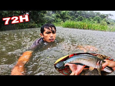 Nguy Hiểm Rình Rập 72H Sống Trên Đầm Lầy 7 Mẫu | Cắm Câu Cá Lóc Rừng 