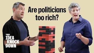 Thumbnail for the video "Should There Be a Wealth Limit for Politicians? | Idea Knock Down | TED" from TED