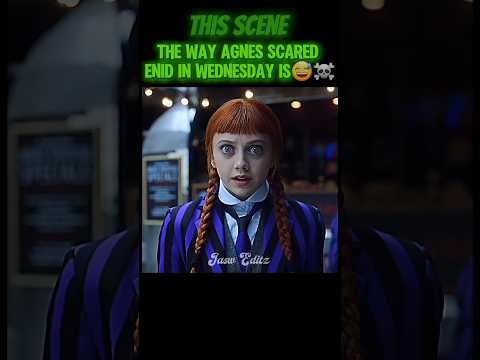 Agnes Scared Wednesday when she appeared 😂☠️ part 2 |Wednesday Season 2,ep6 #wednesday #edit #short