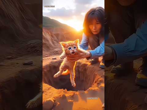 Why She Did This? 😭 #ai #cat #short #sad