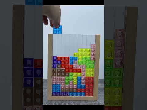 PLAYING COLORFUL TETRIS BLOCKS (part 7) #shorts #asmr #asmrsound