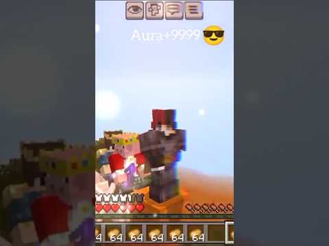 aura farming in Minecraft me😎#minecraft #subscribe