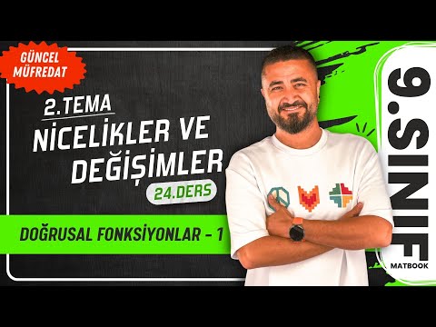 Doğrusal Fonksiyonlar 1 | 24.DERS 9.Sınıf Matematik | Yeni Müfredat 2025