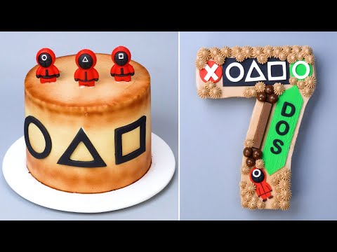 How To Make Unique SQUID GAME Candy Dalgona Cake Recipes | So Yummy Chocolate Dessert Tutorials