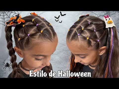 🎃Top Peinados Simples de Halloween para Niñas que Debes Probar👻🕸