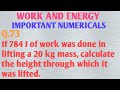 Potential Energy and Mass Calculations
