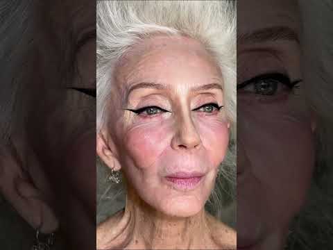 الست الأجنبية دي جمالها ملوش سن ✨ | ميكب راقي وجذاب 💄