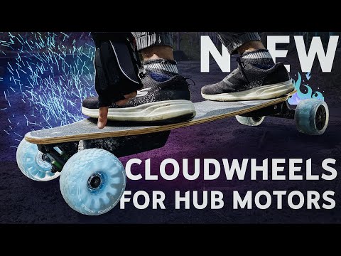 Reduce Road Vibrations - New Cloudwheels Donut 120 MM fits most Electric Skateboards | Wowgo 2S Pro