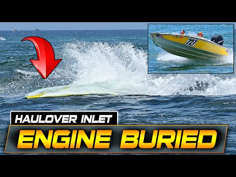 SWALLOWED IN SECONDS! BOAT AND ENGINE UNDERWATER AT HAULOVER INLET | BOAT ZONE