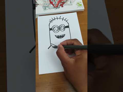 how to draw minion. #drawing #minion