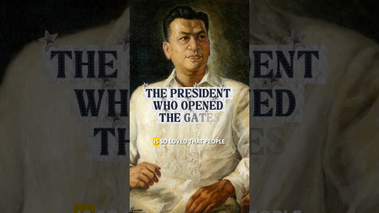 The President Who Opened Palace Gates... Until Tragedy Struck! ✈️🇵🇭 #shorts #history #america