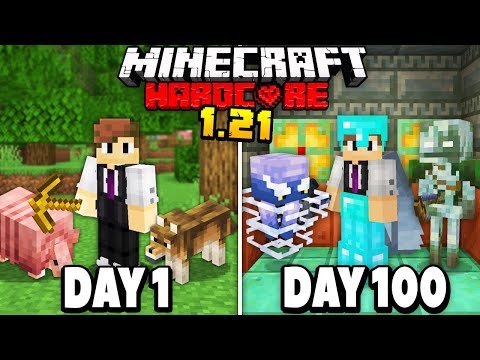 I Survived 100 Days in 1.21 Minecraft Hardcore..