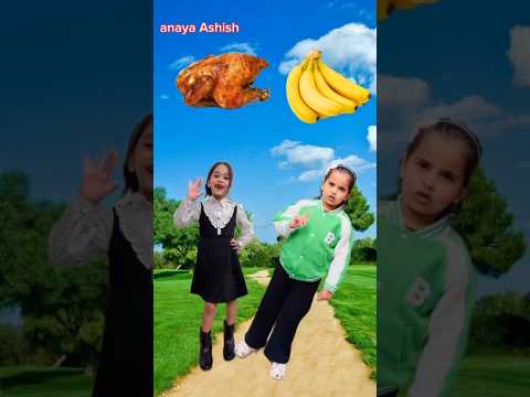 Anaya Ne Amyra ko Mari kik🤣 chicken banana 🍌#anaya #shorts #video