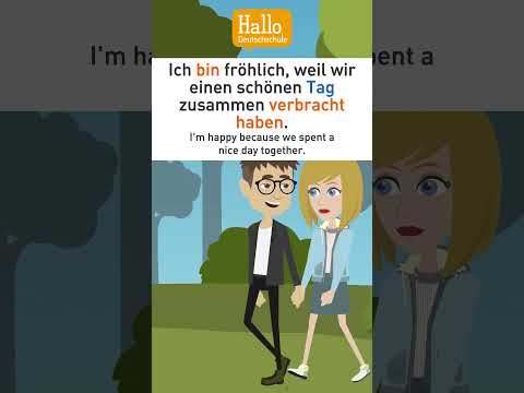 Deutsch lernen | Ich bin fröhlich! | Nebensätze mit weil und dass.