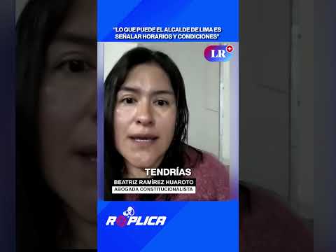 “LO QUE PUEDE EL ALCALDE DE LIMA ES SEÑALAR HORARIOS Y CONDICIONES” | RÉPLICA #shorts
