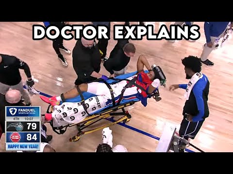 Jaden Ivey Stretchered Off After Serious Leg Injury - Doctor Explains