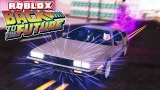Roblox Vehicle Videos Infinitube - they added a delorean time machine to roblox vehicle simulator update