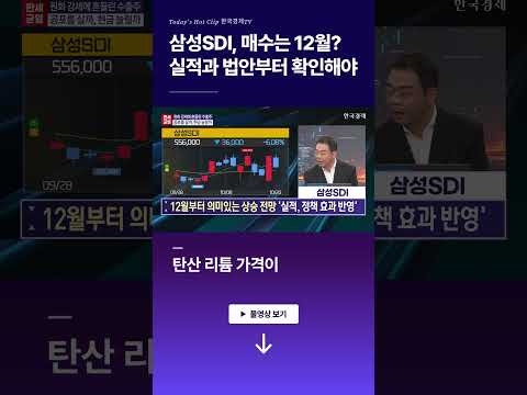 삼성SDI, 매수는 12월? 실적과 법안부터 확인해야 l 이영훈 l 박지훈 l 김지혁