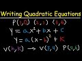 Quadratic Equations: Standard and Vertex Forms