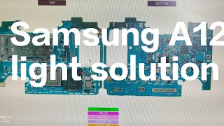 Samsung A12 displays light solution #smartphone solution