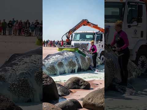 Marine Biologist Saves Stranded Whale from certain death! #Rescue #animals #wildlife