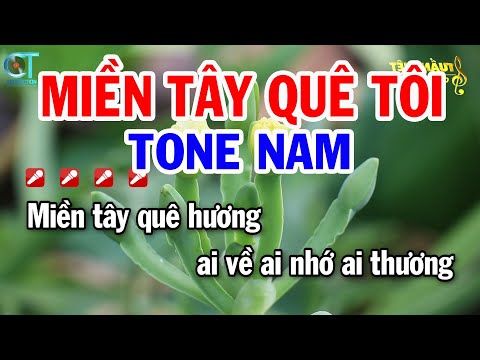 Karaoke Miền Tây Quê Tôi Tone Nam ( Bm ) Nhạc Sống Mới || Karaoke Tuấn Kiệt