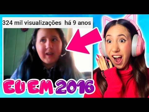 REAGI ao meu PRIMEIRO VÍDEO e PASSEI VERGONHA! 😂